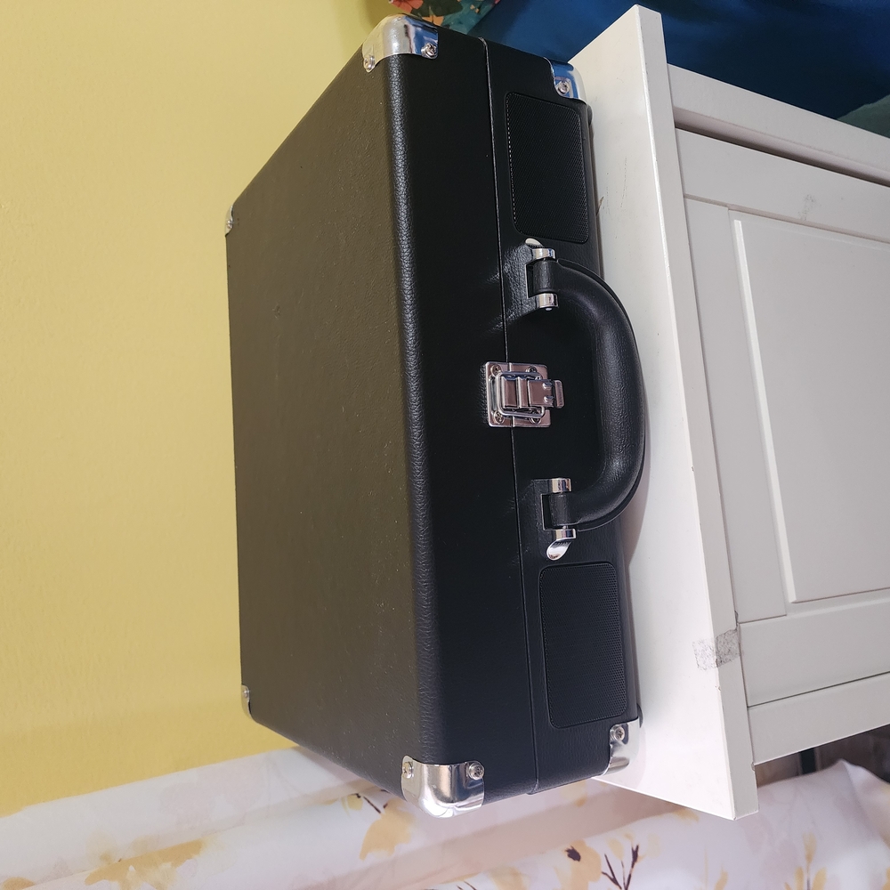 Black Victrola Record Player , Used- Mint Condition